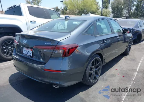 2025 Honda Civic Sport z USA, uszkodzony, nr VIN 2HGFE2F53SH576711